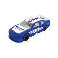 3" 1/64 Scale Nascar Style Race Car -Blue & White w/ Full Graphics Package